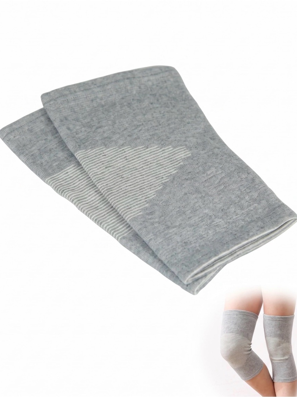 Men's Grey Knee Support Sleeve - Comfortable Compression